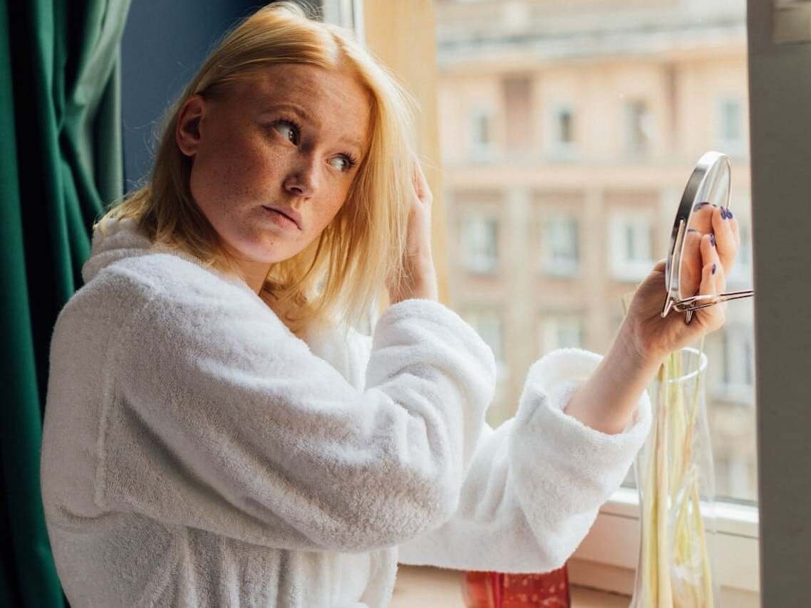 Alt Text: GLP-1 shedding timeline month by month hair regrowth